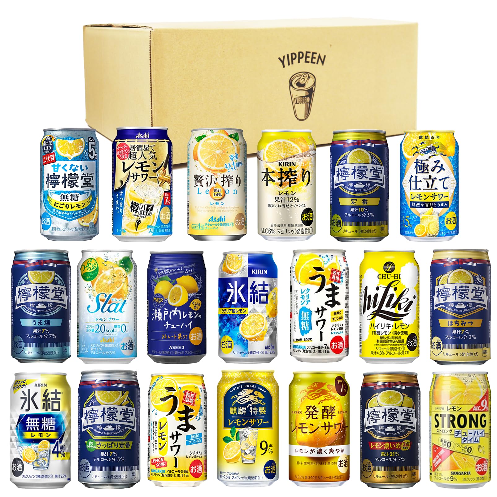 【6本セット】日本酒・ウィスキー・レモンサワー Amazon.co.jp: 【Amazon.co.jp限定】 サッポロ レモンサワー 6種